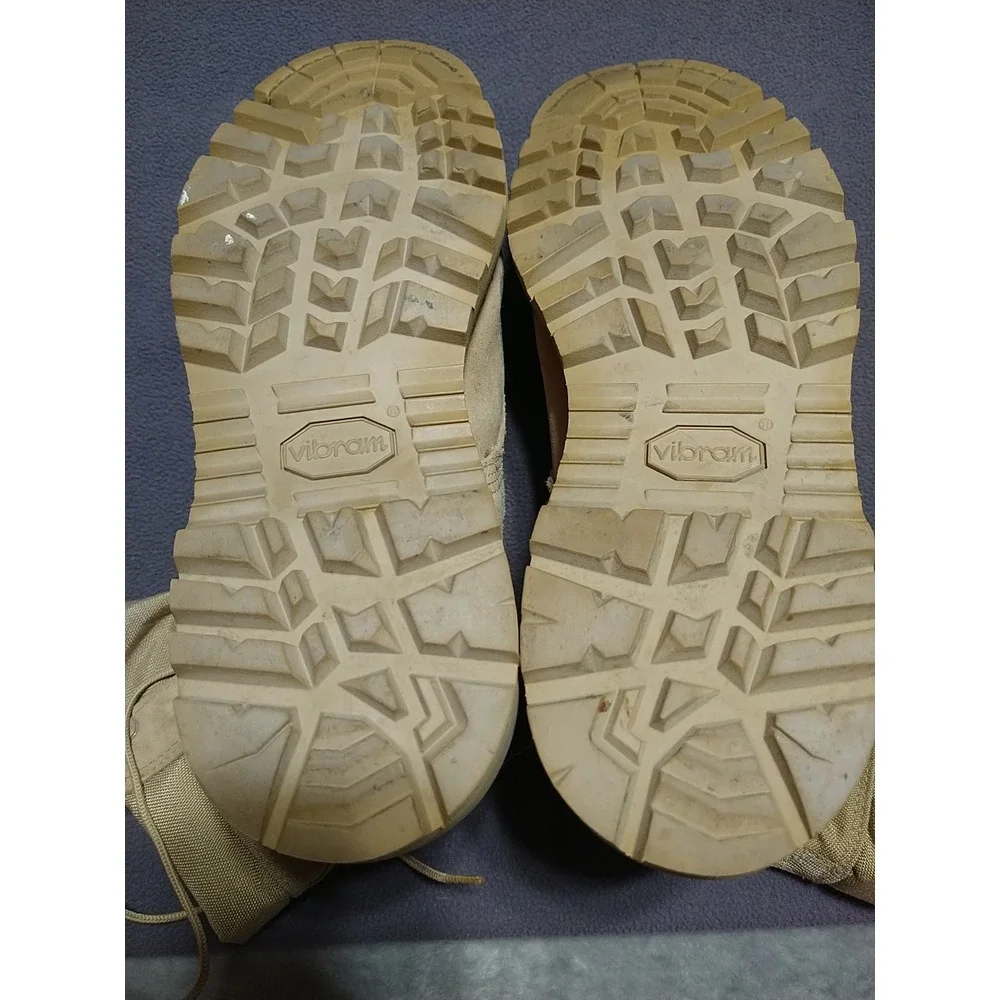 Bates Vibram Gor-tex Lace Up Boots Men 10.5 Beige Hiking Military Hunting Durabl
